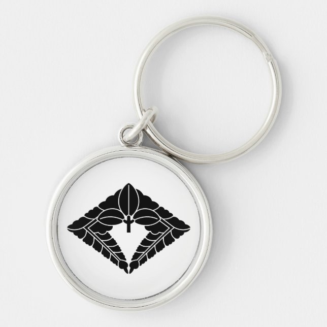 Rhombic hanging wisteria key ring (Front)