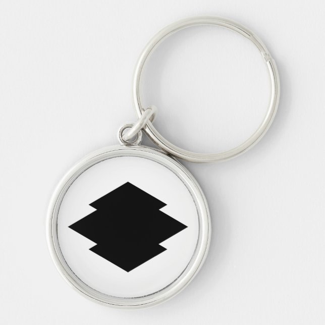 Rhombic pine bark key ring (Front)