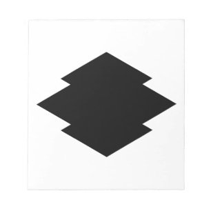 Rhombic pine bark notepad