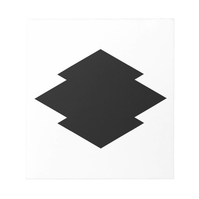 Rhombic pine bark notepad (Front)