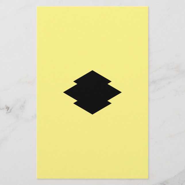 Rhombic pine bark stationery (Front)