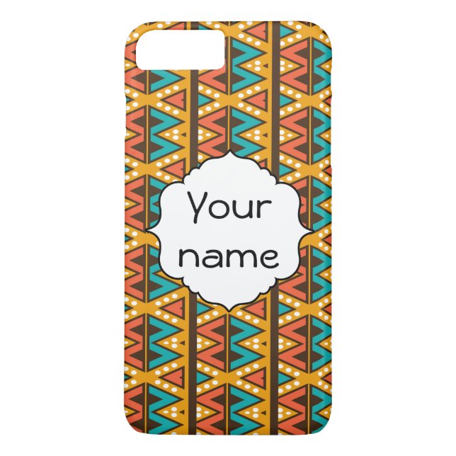 Rhombus and triangles pattern Case-Mate iPhone case (Back)