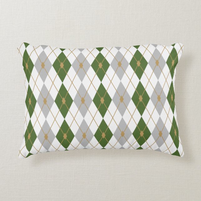 Rhombus Color Combination 3 Decorative Cushion (Front)