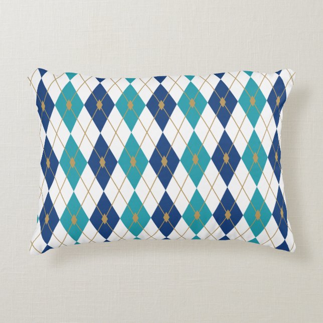 Rhombus Colour Combination 5 Decorative Cushion (Front)