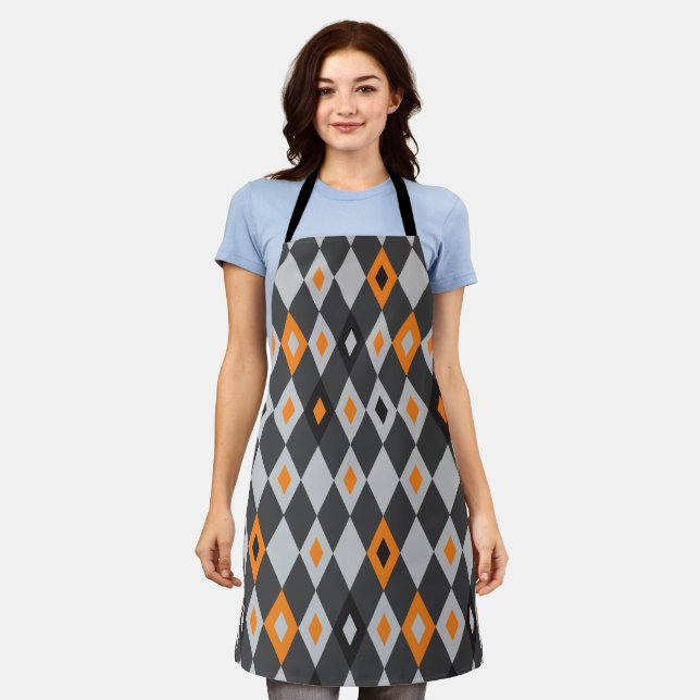 Rhombus Pattern 2 Apron (Worn)