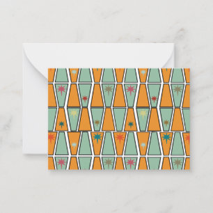 Rhombuses with Starbursts Card