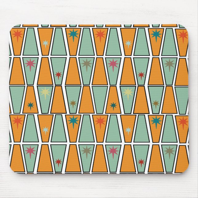 Rhombuses with Starbursts  Mouse Mat (Front)