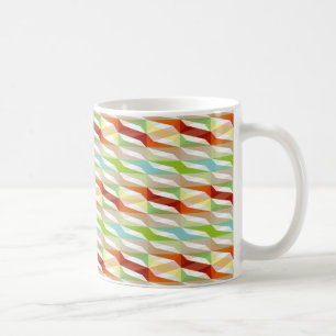 rhombuses/zigzag pattern/fractal/muster colourful coffee mug