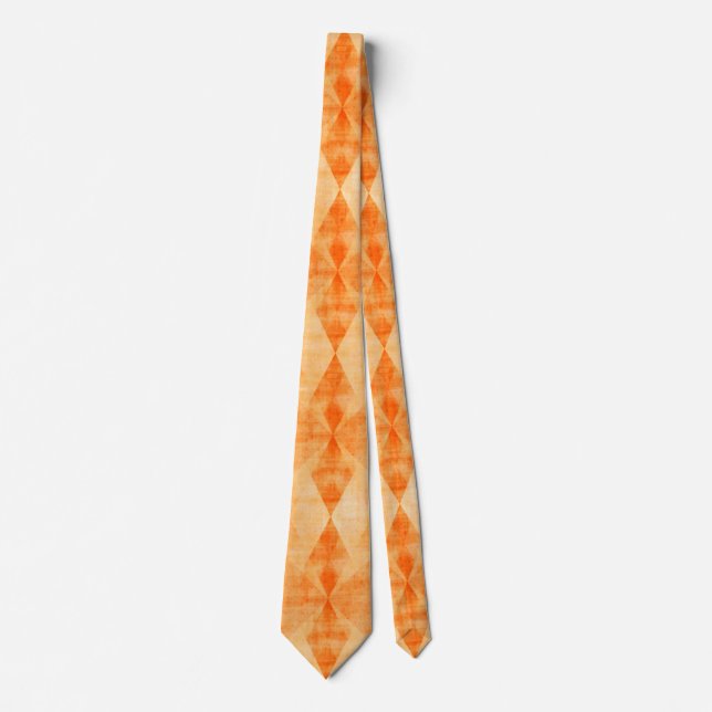 Rhomoid pattern in golden yellow tie (Front)