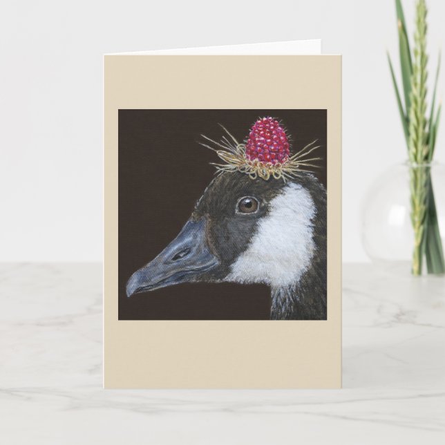 Rhonda the Canada goose greeting card (Front)