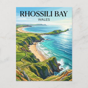 Rhossili Bay Wales Postcard