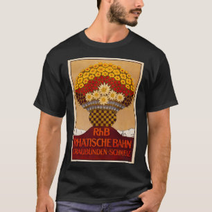 Rhtische Bahn 1911 vintage travel poster T-Shirt