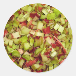 Rhubarb Classic Round Sticker