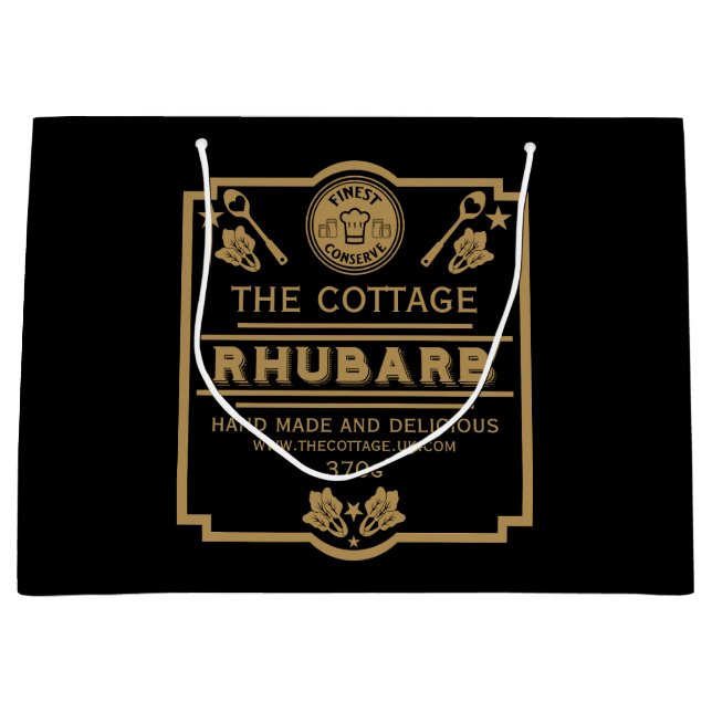 Rhubarb Conserve Maker Large Gift Bag (Front)
