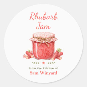 Rhubarb Jam From the Kitchen Of Label
