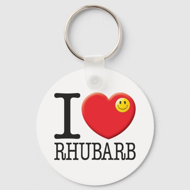 Rhubarb Key Ring (Front)