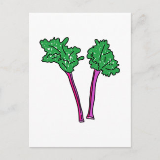 Rhubarb Postcard
