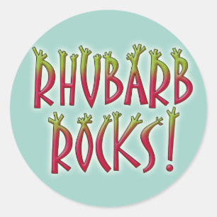 Rhubarb Rocks Classic Round Sticker