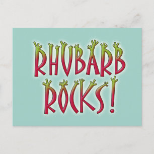 Rhubarb Rocks Postcard