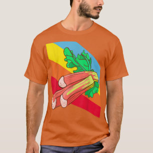 Rhubarb Vegetables Food Vegan Vegetarian  T-Shirt