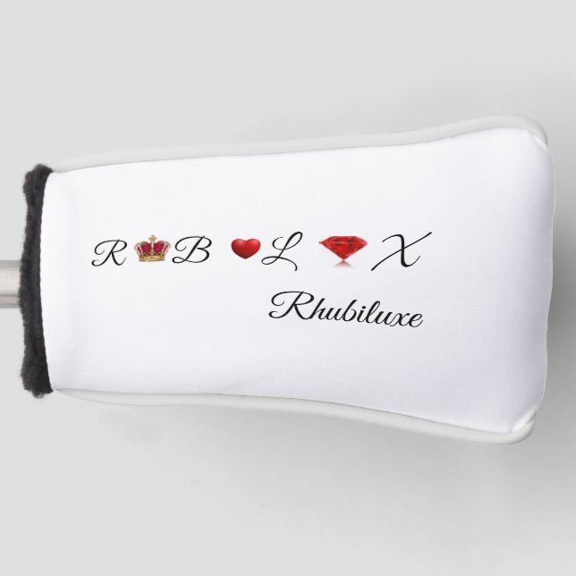 Rhubiluxe Golf Head Cover (Front)