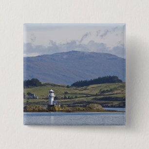 Rhue Lighthouse 15 Cm Square Badge