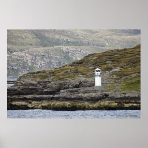 Rhue Lighthouse Along The Coast Poster