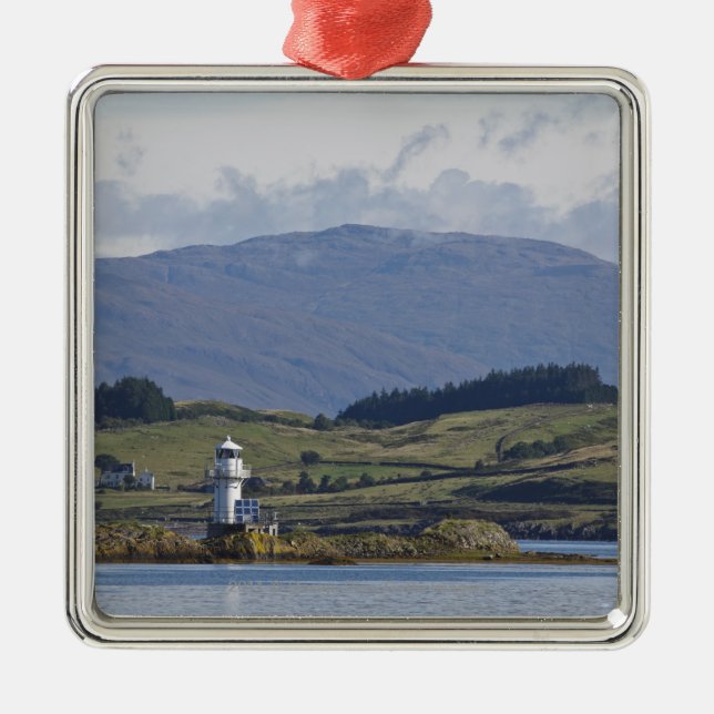 Rhue Lighthouse Metal Tree Decoration (Front)