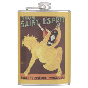 Rhum Saint Esprit - Andre Teissedre Promo Hip Flask