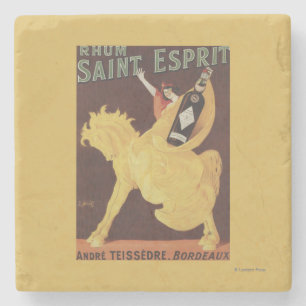 Rhum Saint Esprit - Andre Teissedre Promo Stone Coaster