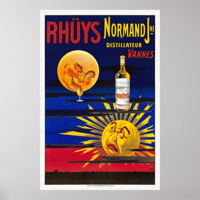 Rhüys Normand France Vintage Poster 1910 (Front)
