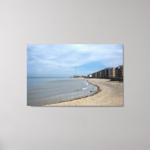 Rhyl beach canvas print