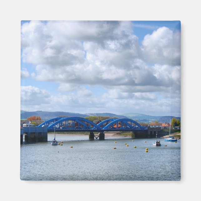 Rhyl Blue Bridges Magnet (Front)