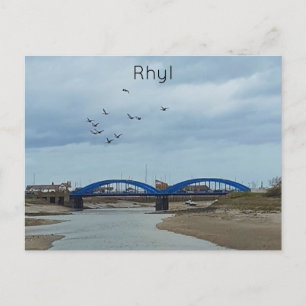 Rhyl Blue Bridges Postcard