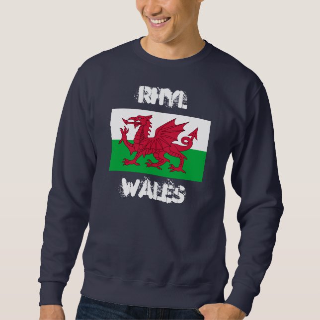 Rhyl, Wales (Seaside town, Denbighshire)  Sweatshirt (Front)