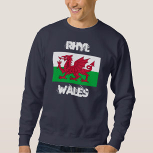 Rhyl, Wales with Welsh flag Sweatshirt
