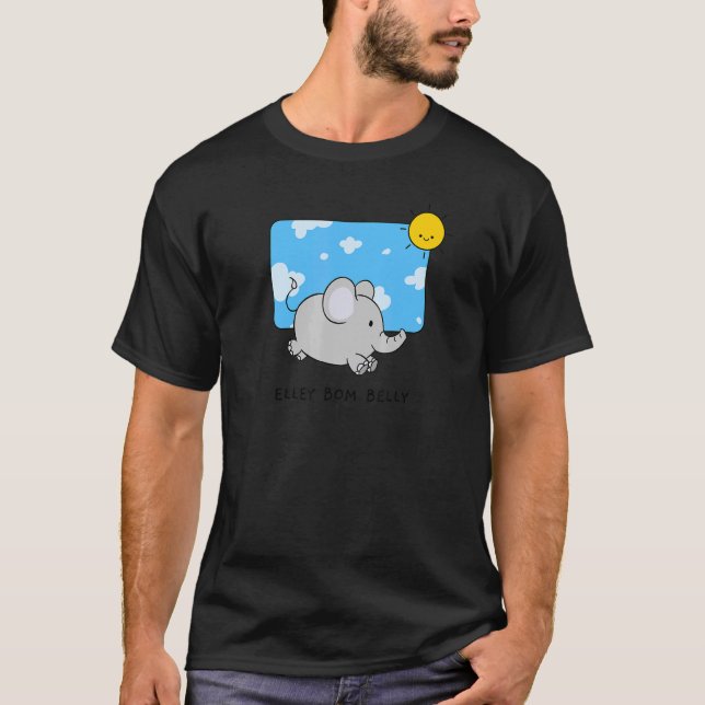 Rhyming Baby Elephant Sunny Kids Farm Animals Zoo  T-Shirt (Front)