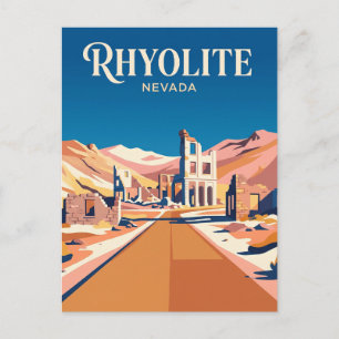 Rhyolite USA Postcard