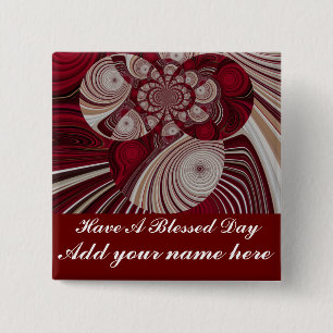 Rhythm_ 15 Cm Square Badge