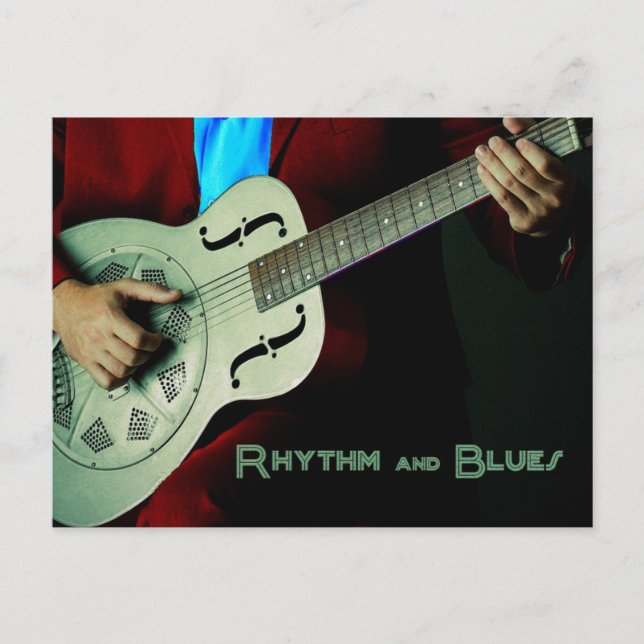 Rhythm and Blues Guitar Postcard (Front)