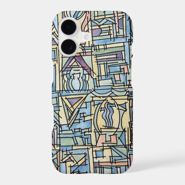 Rhythm In Blue-Hand Painted Abstract Art (Back)