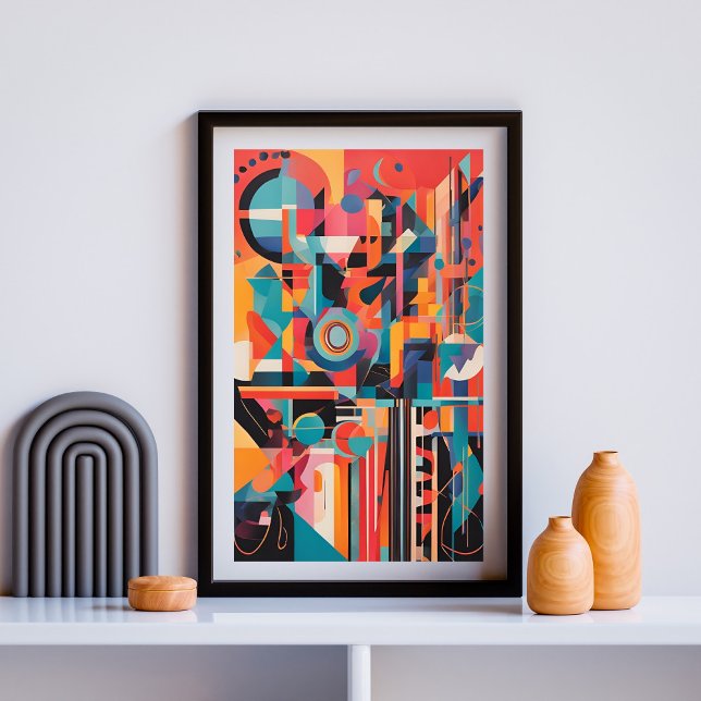 Rhythm in Motion: Geometric Symphony Poster (Creator Uploaded)