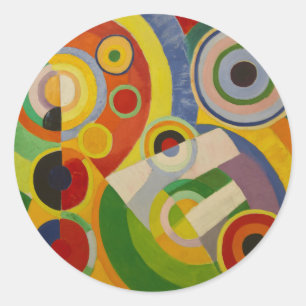 Rhythm Joie de vivre by Robert Delaunay 1930 Classic Round Sticker