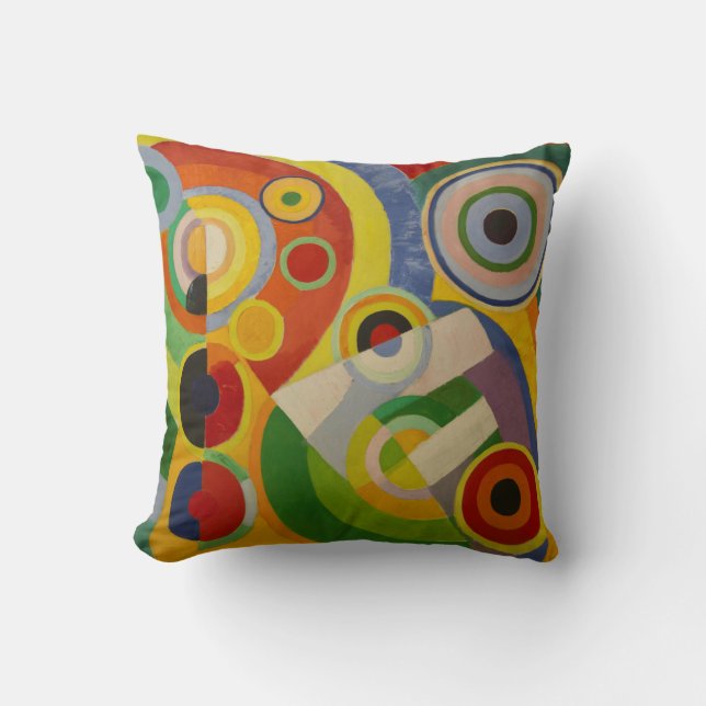 Rhythm Joie de vivre by Robert Delaunay 1930 Cushion (Front)