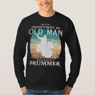 Rhythm Master Strikes Again: Old Man Drummer Tee