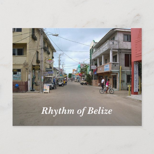 Rhythm of Belise San Pedro Town Postcard (Front)