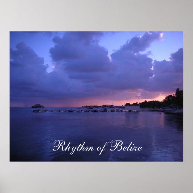 Rhythm of Belise Sunset on the Dock Print (Front)