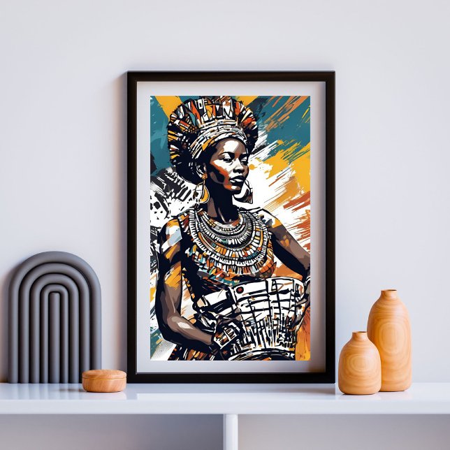 Rhythm of Her Soul – Tribal Queen of the Drum I Poster (Creator Uploaded)