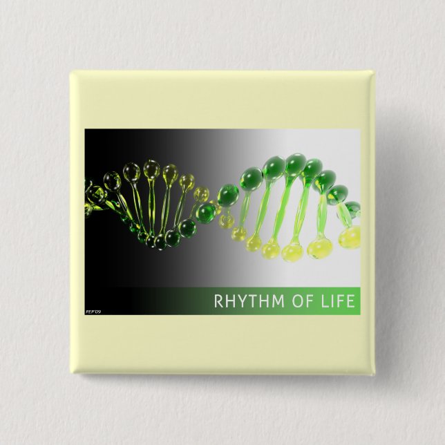Rhythm of Life 15 Cm Square Badge (Front)