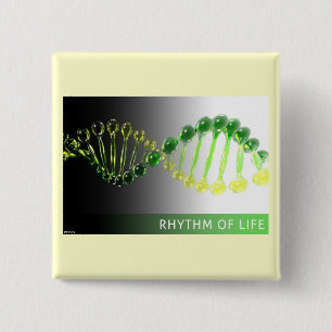 Rhythm of Life 15 Cm Square Badge